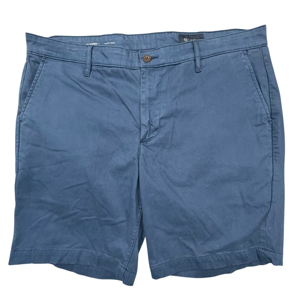 AG Adriano Goldschmied Wanderer Trouser Short Mens 38x9 Navy Blue Cotton Stretch